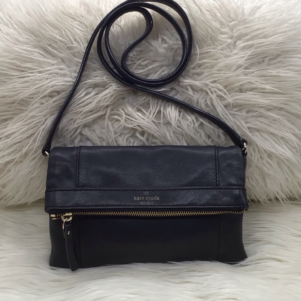 Kate Spade Black Leather Shoulder Bag